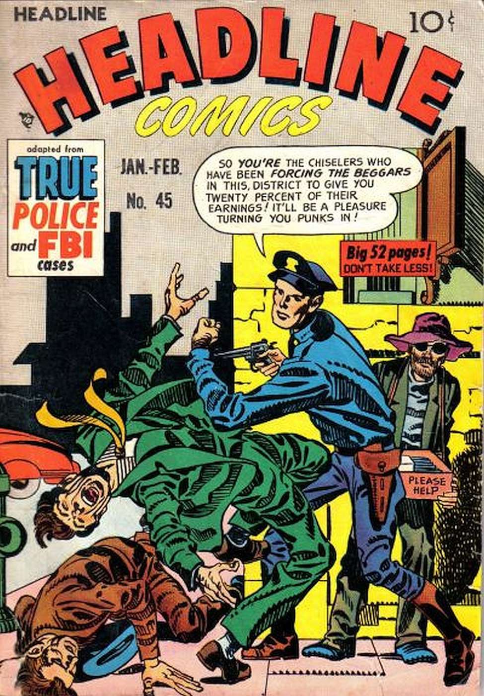 Comic Book Cover For Headline Comics 45
