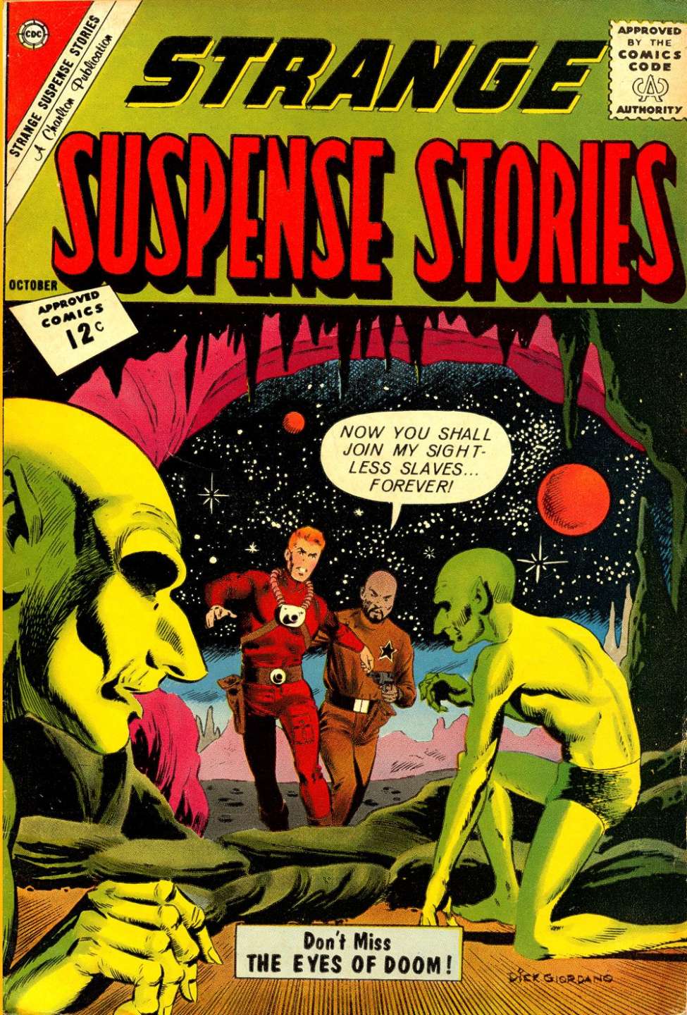 Comic Book Cover For Strange Suspense Stories 61