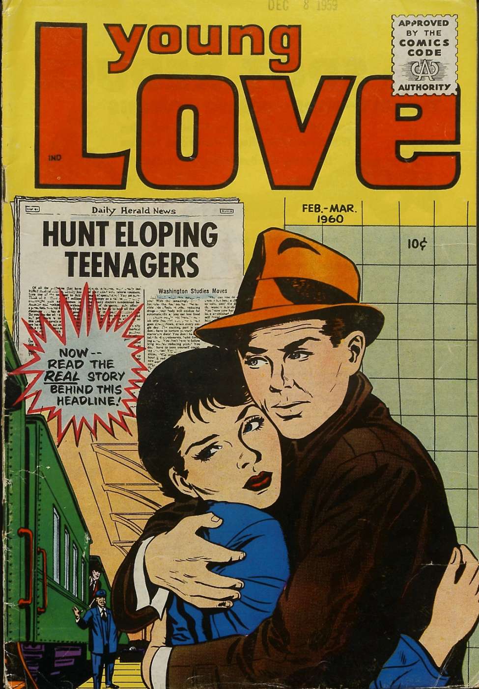 Comic Book Cover For Young Love v3 5