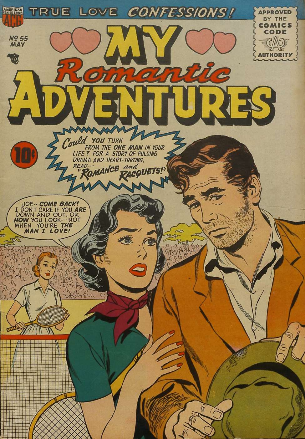 Comic Book Cover For Romantic Adventures 55