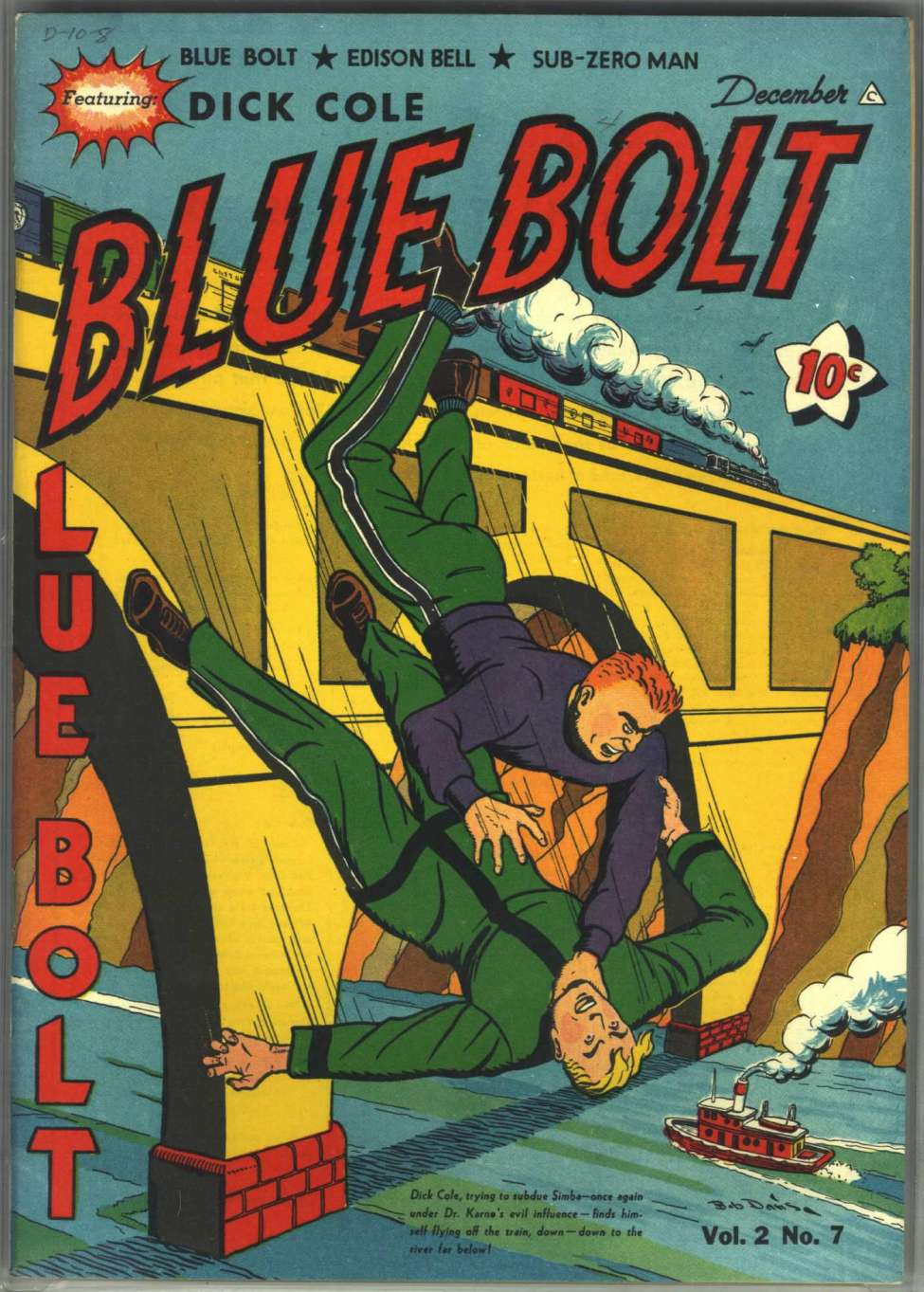 Comic Book Cover For Blue Bolt v2 7