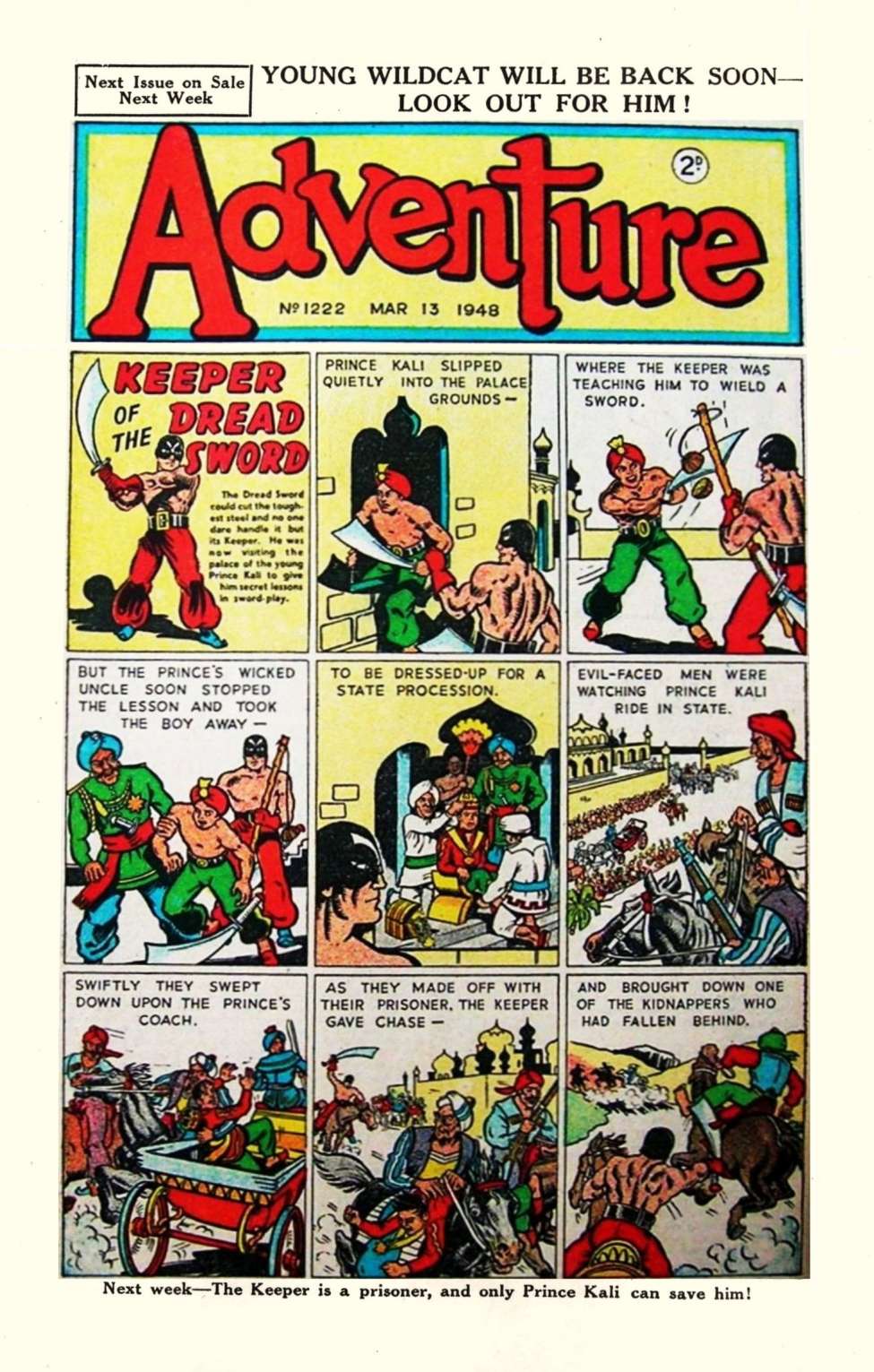 Comic Book Cover For Adventure 1222