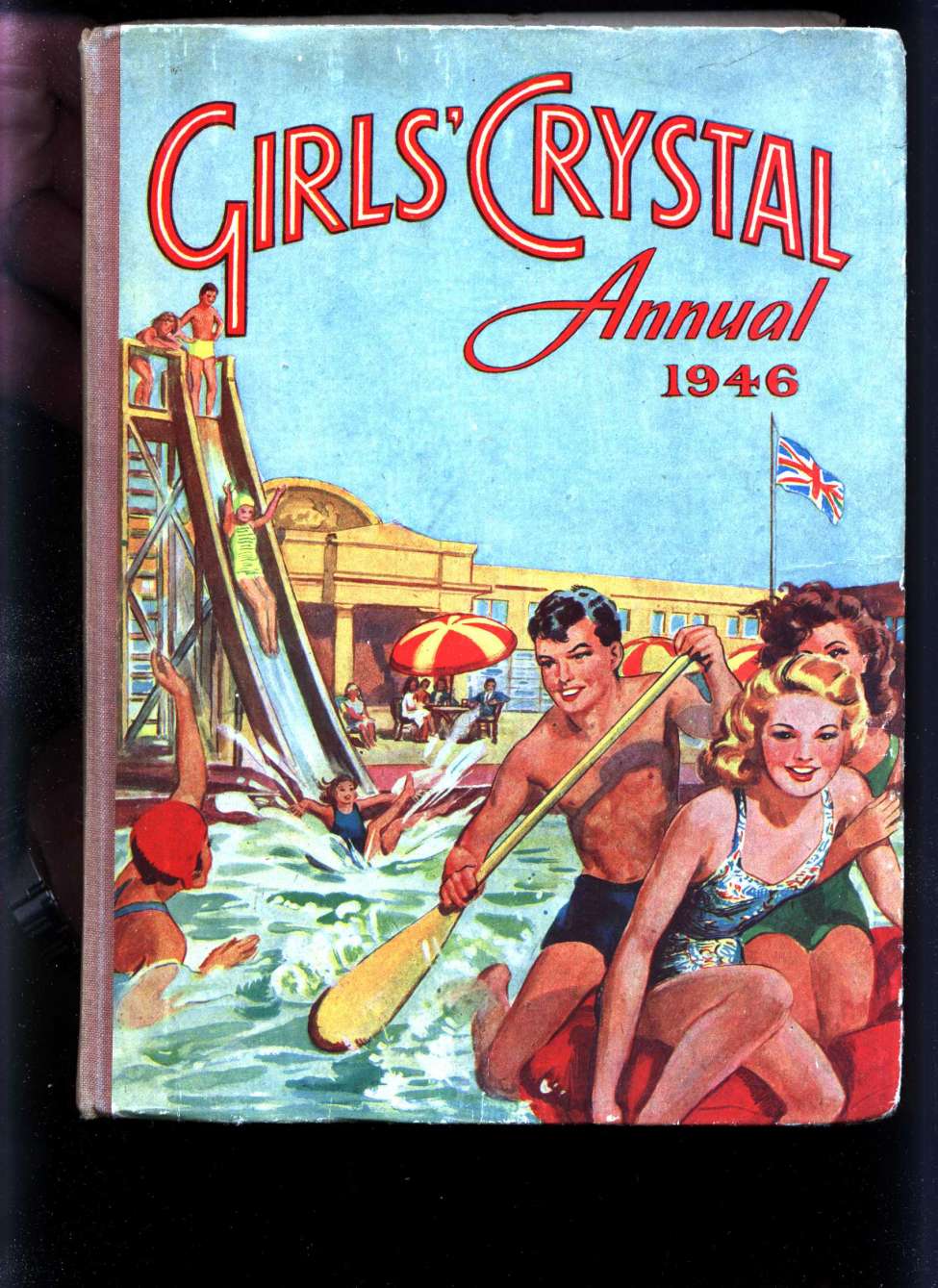 Comic Book Cover For Girls' Crystal Annual 1946
