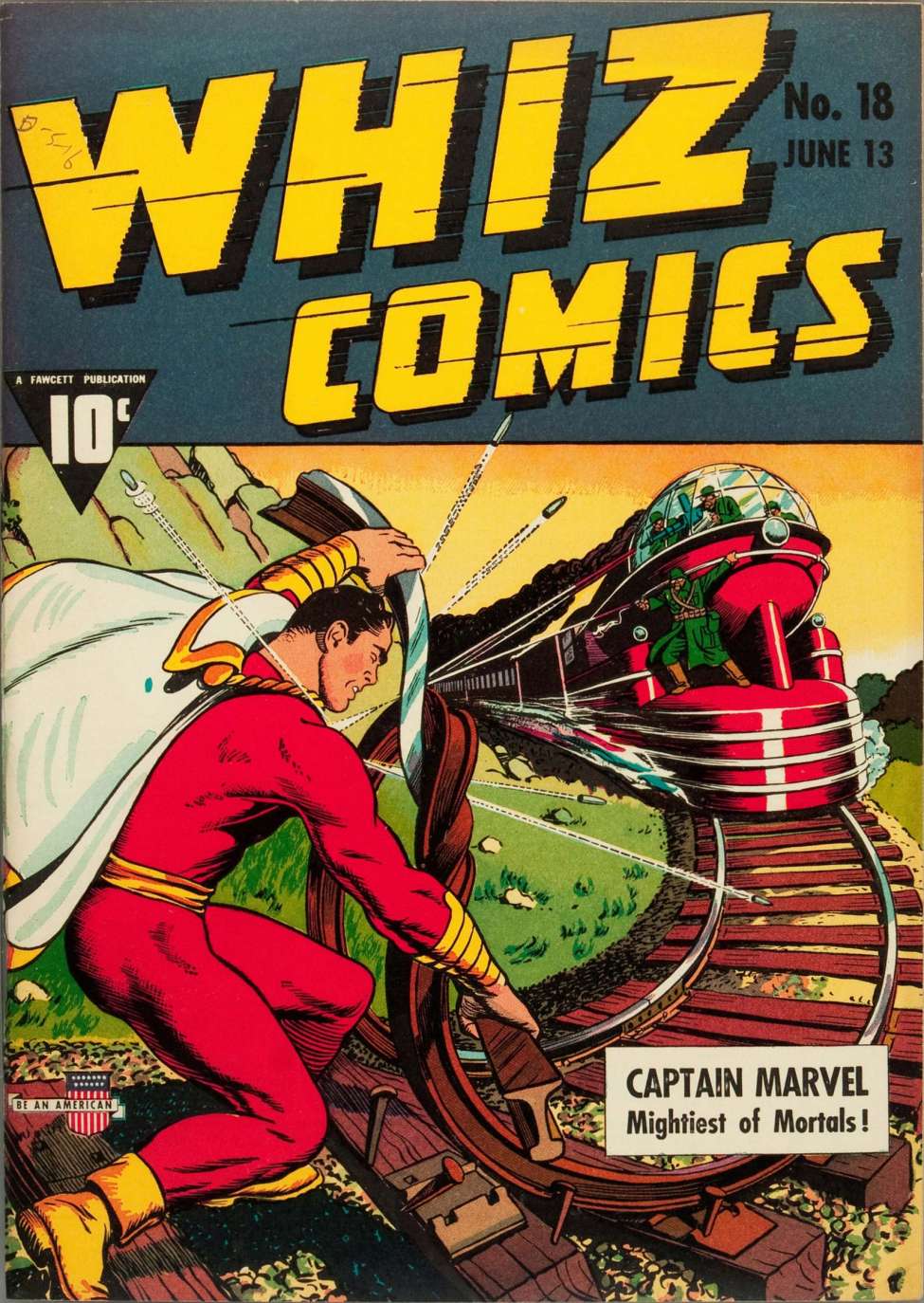 Comic Book Cover For Whiz Comics 18 (2 fiche) - Version 1