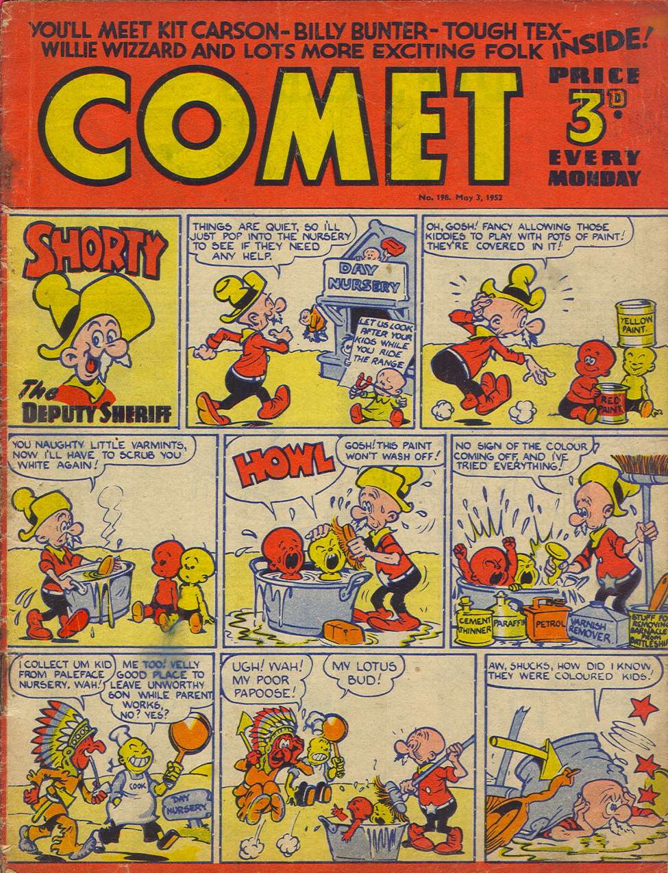 Comic Book Cover For The Comet 198