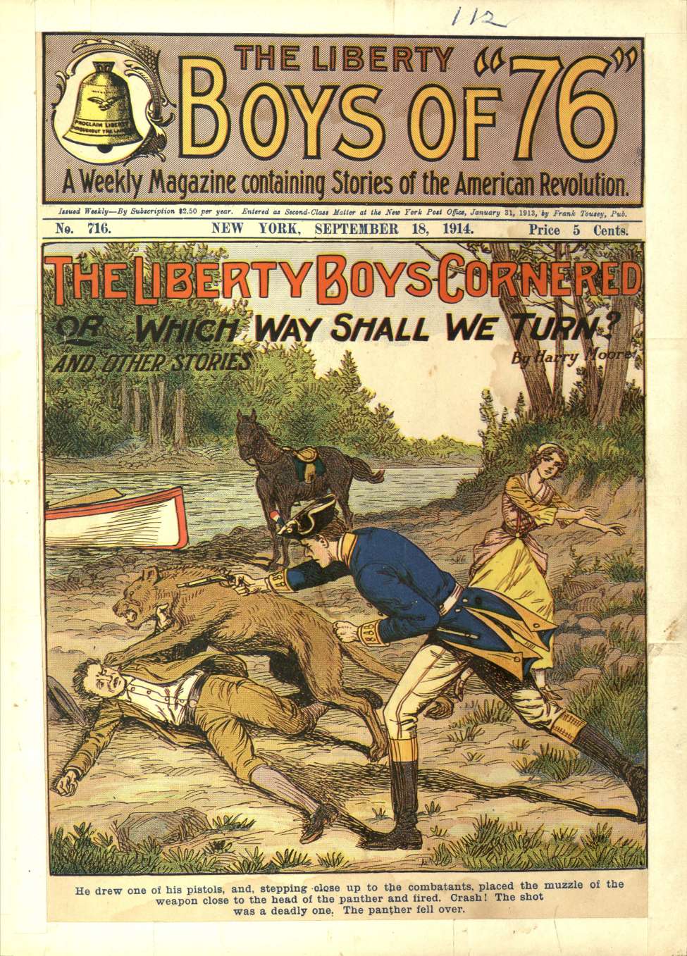 Book Cover For The Liberty Boys of 76 716 - The Liberty Boys Cornered
