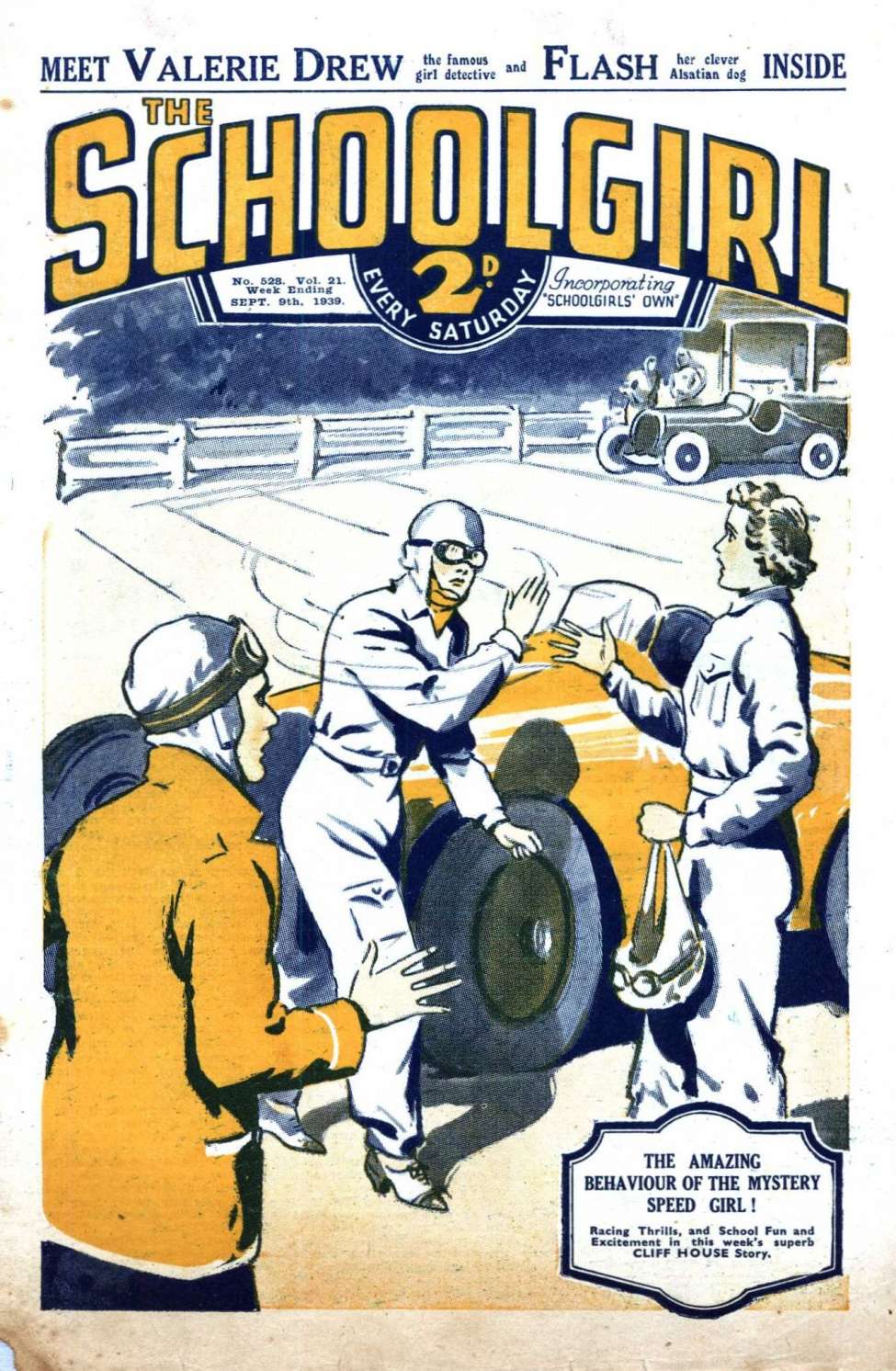 Comic Book Cover For The Schoolgirl 528