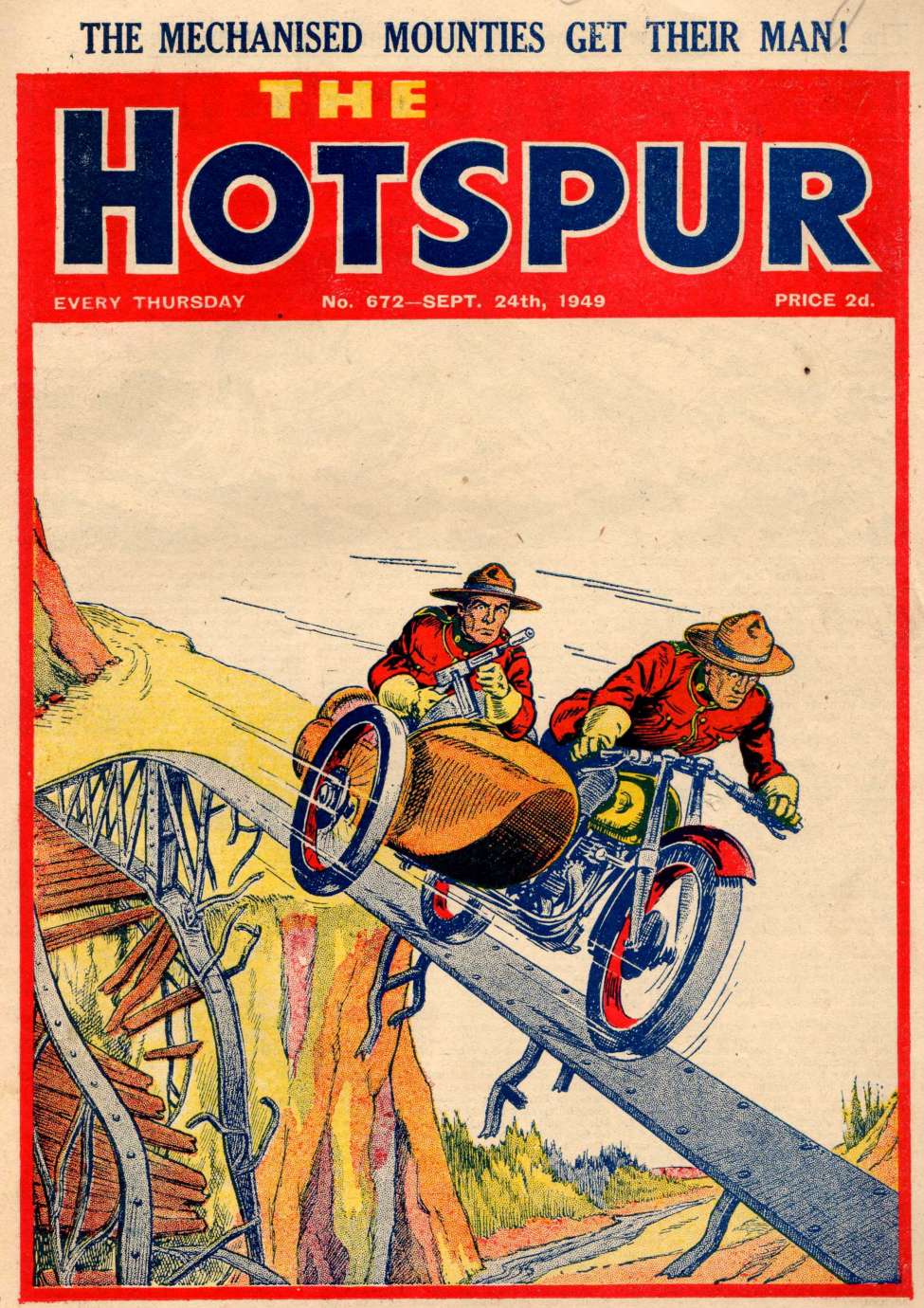 Comic Book Cover For The Hotspur 672