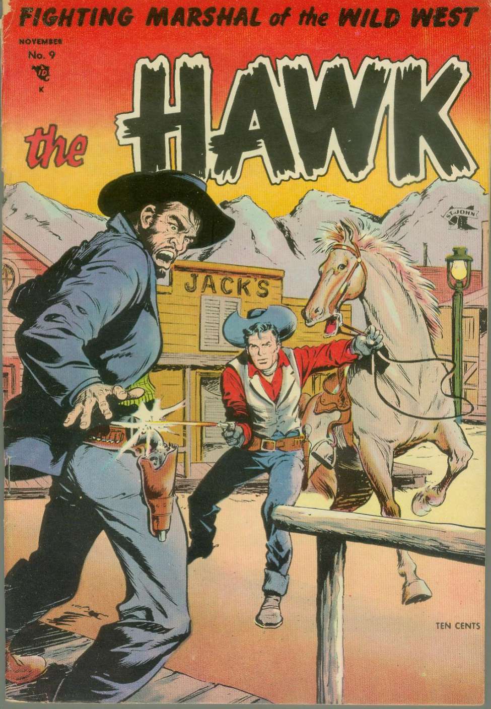 Comic Book Cover For The Hawk 9
