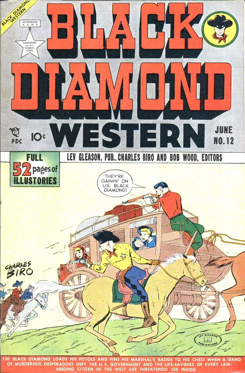 Comic Book Cover For Black Diamond Western 12
