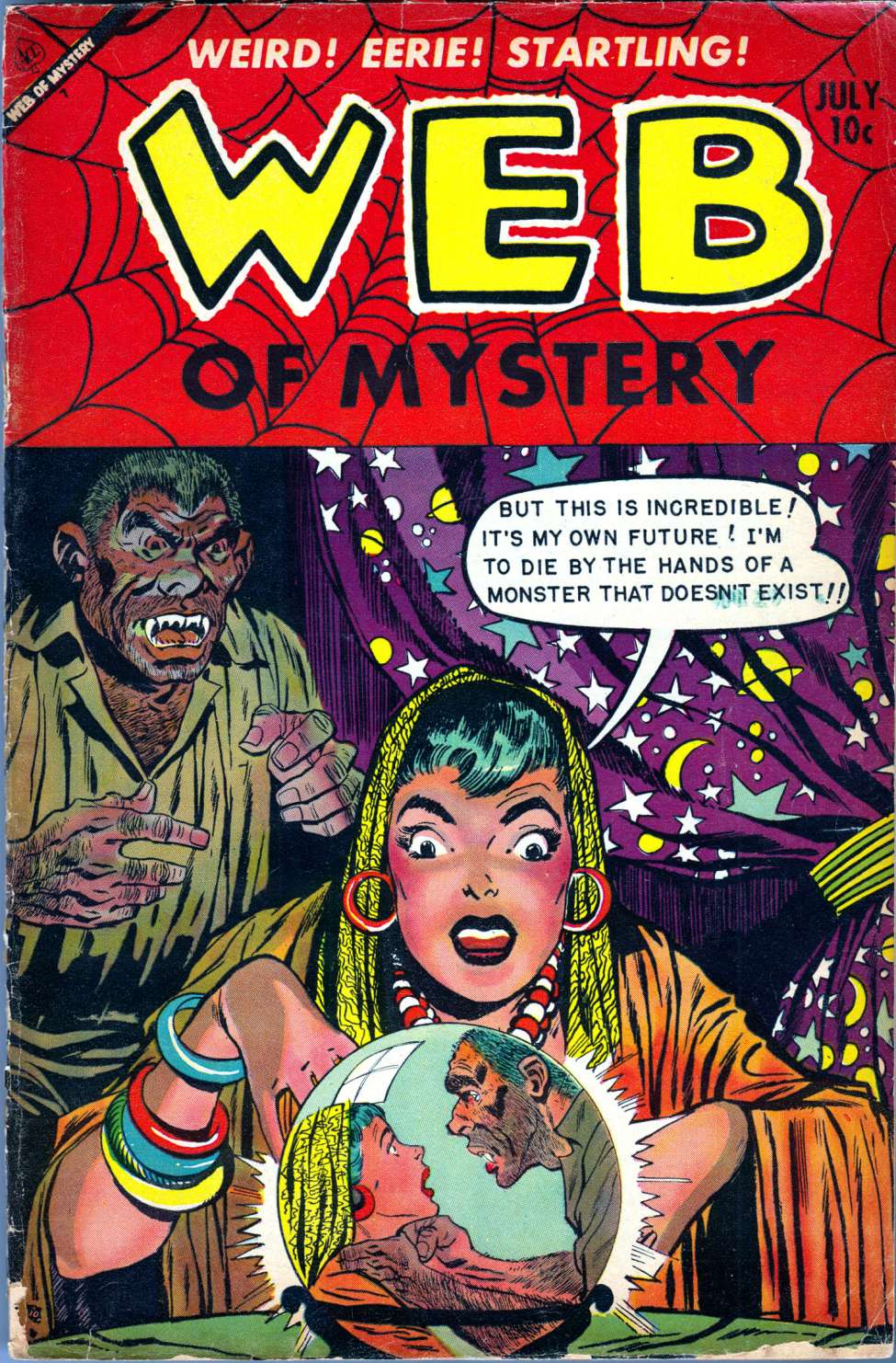Book Cover For Web of Mystery 19 (alt) - Version 2