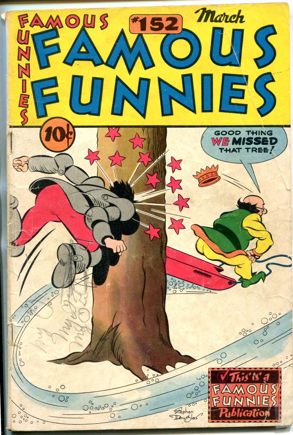 Comic Book Cover For Famous Funnies 152