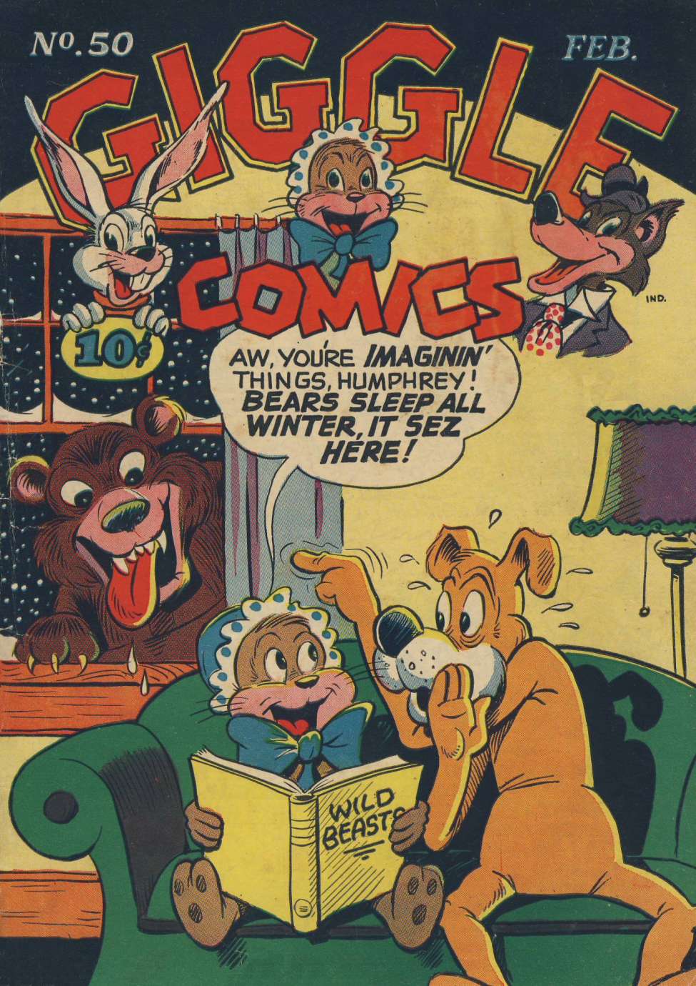 Comic Book Cover For Giggle Comics 50