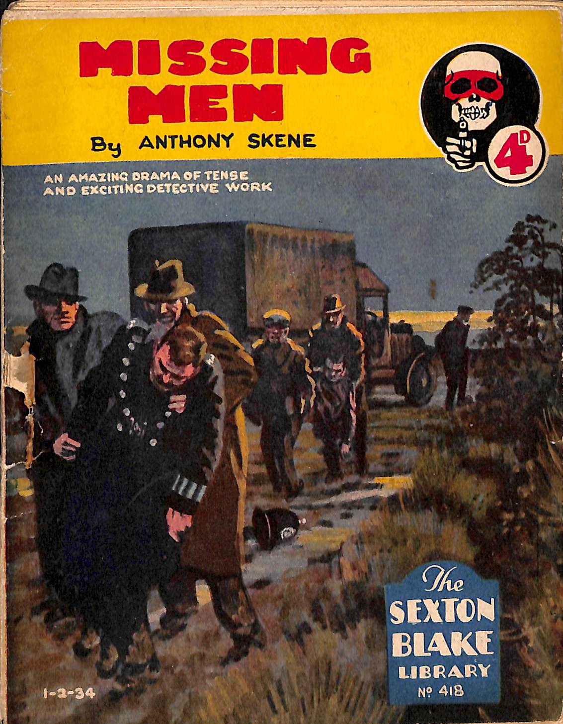 Book Cover For Sexton Blake Library S2 418 - Missing Men