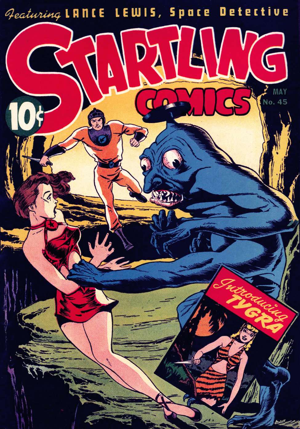 Comic Book Cover For Startling Comics 45