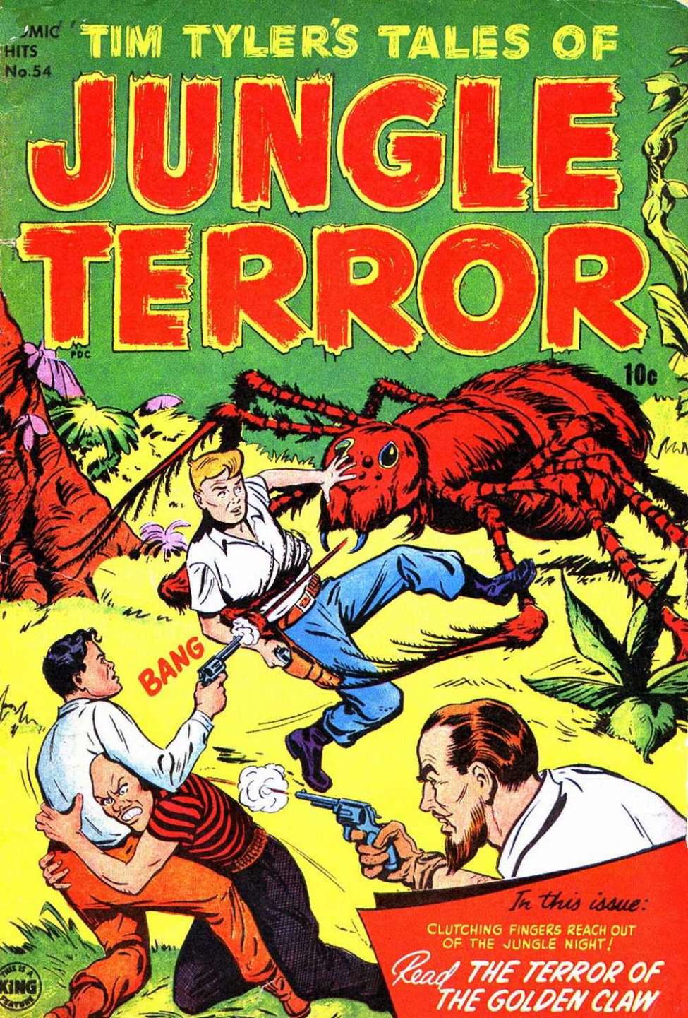 Comic Book Cover For Harvey Comics Hits 54 - Tim Tyler's Tales of Jungle Terror