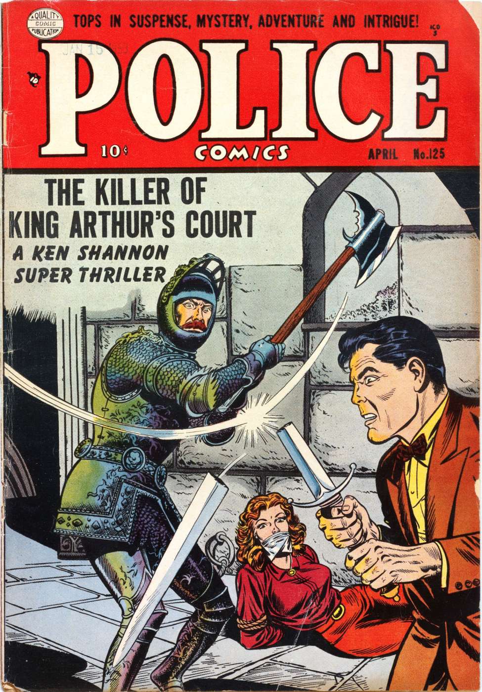 Comic Book Cover For Police Comics 125