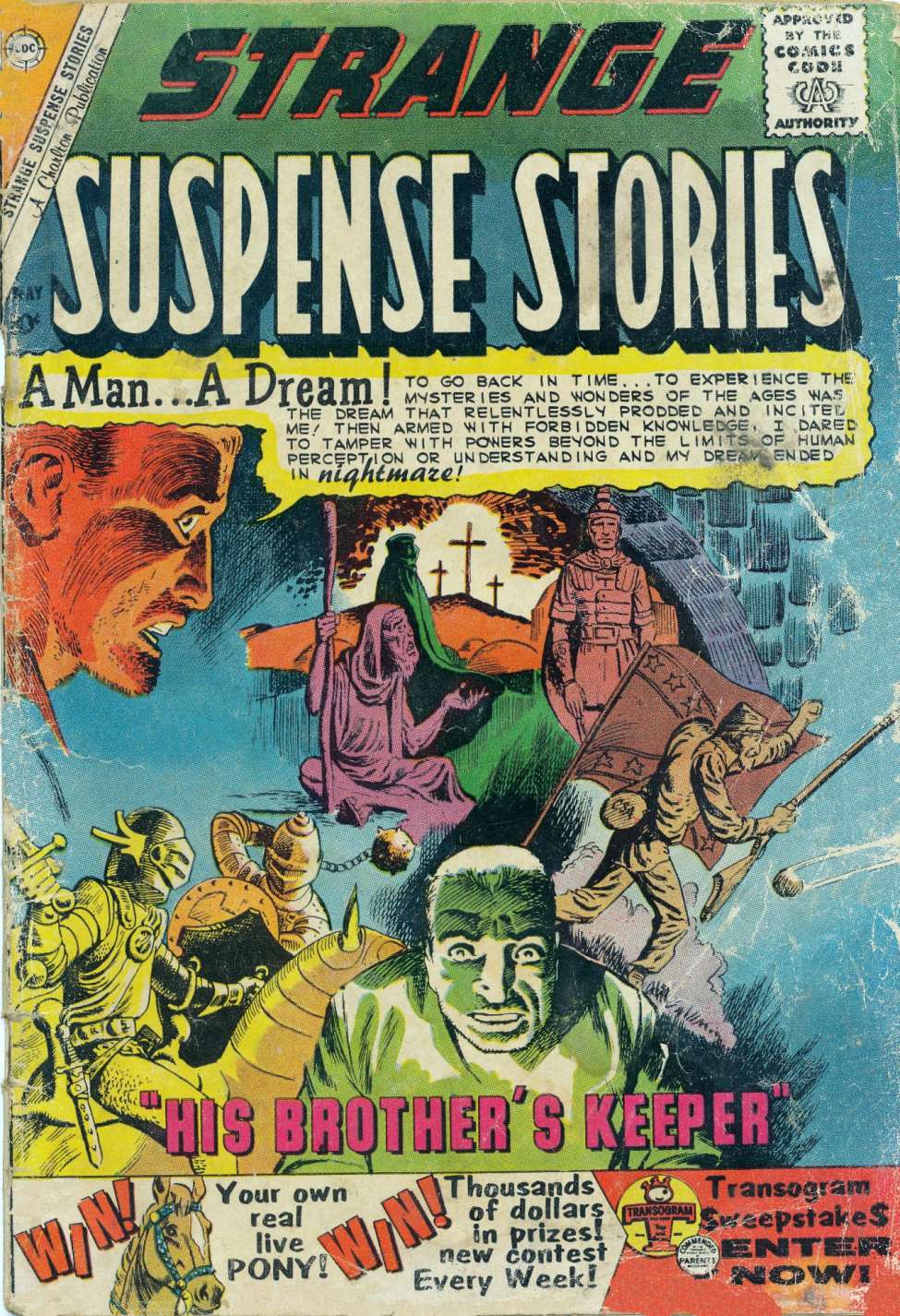 Comic Book Cover For Strange Suspense Stories 47