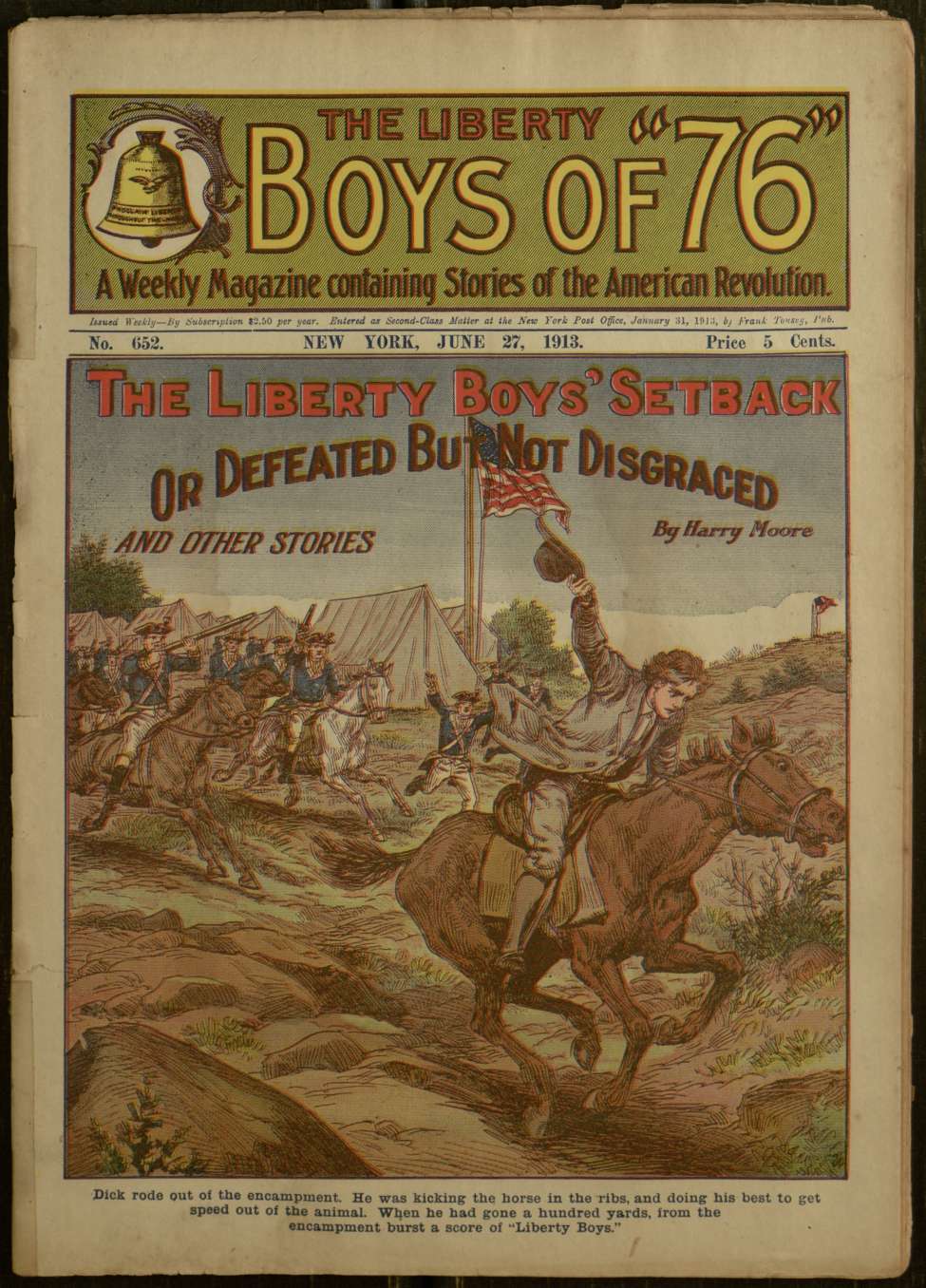 Book Cover For The Liberty Boys of 76 652 - The Liberty Boys' Setback