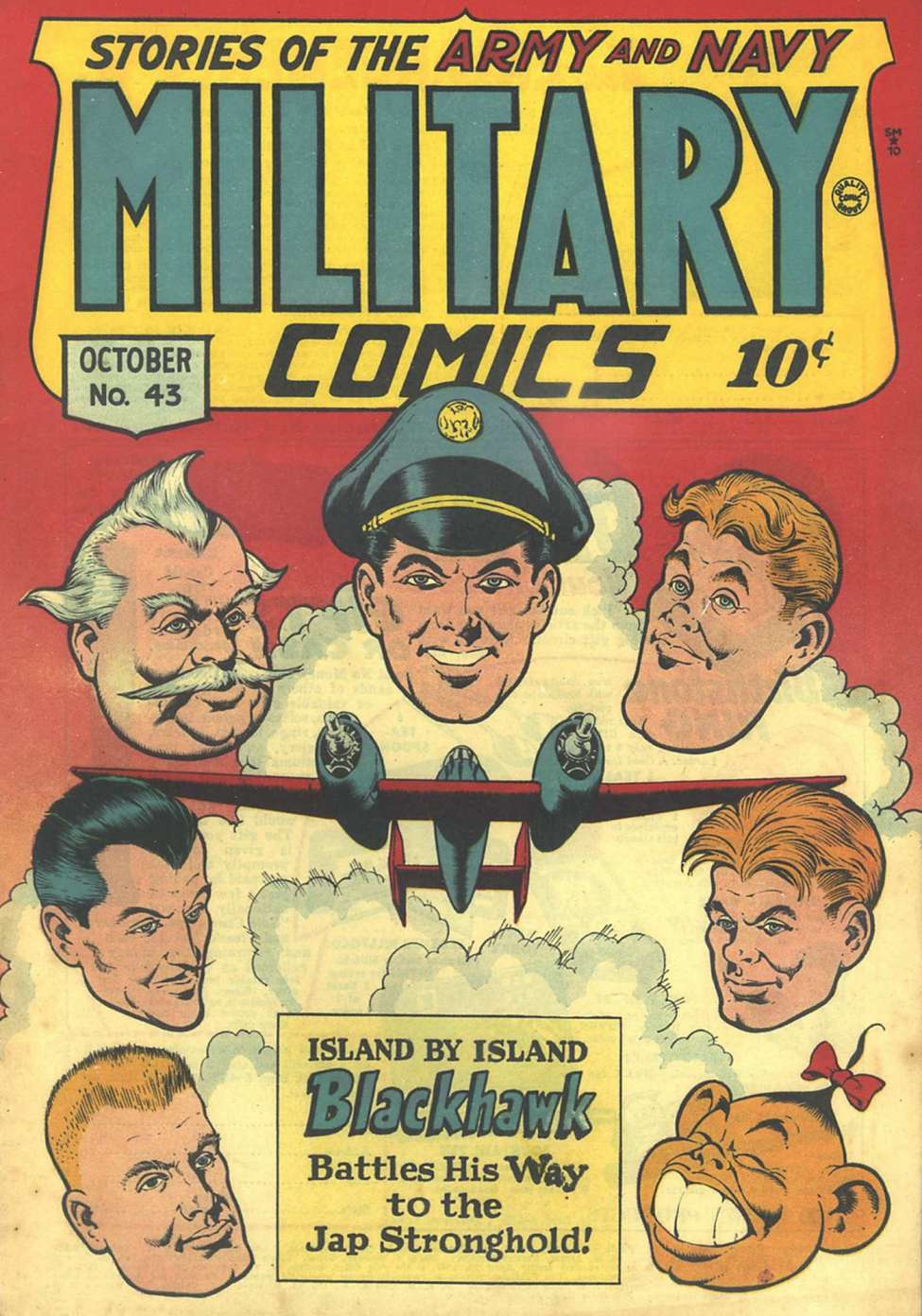 Book Cover For Military Comics 43