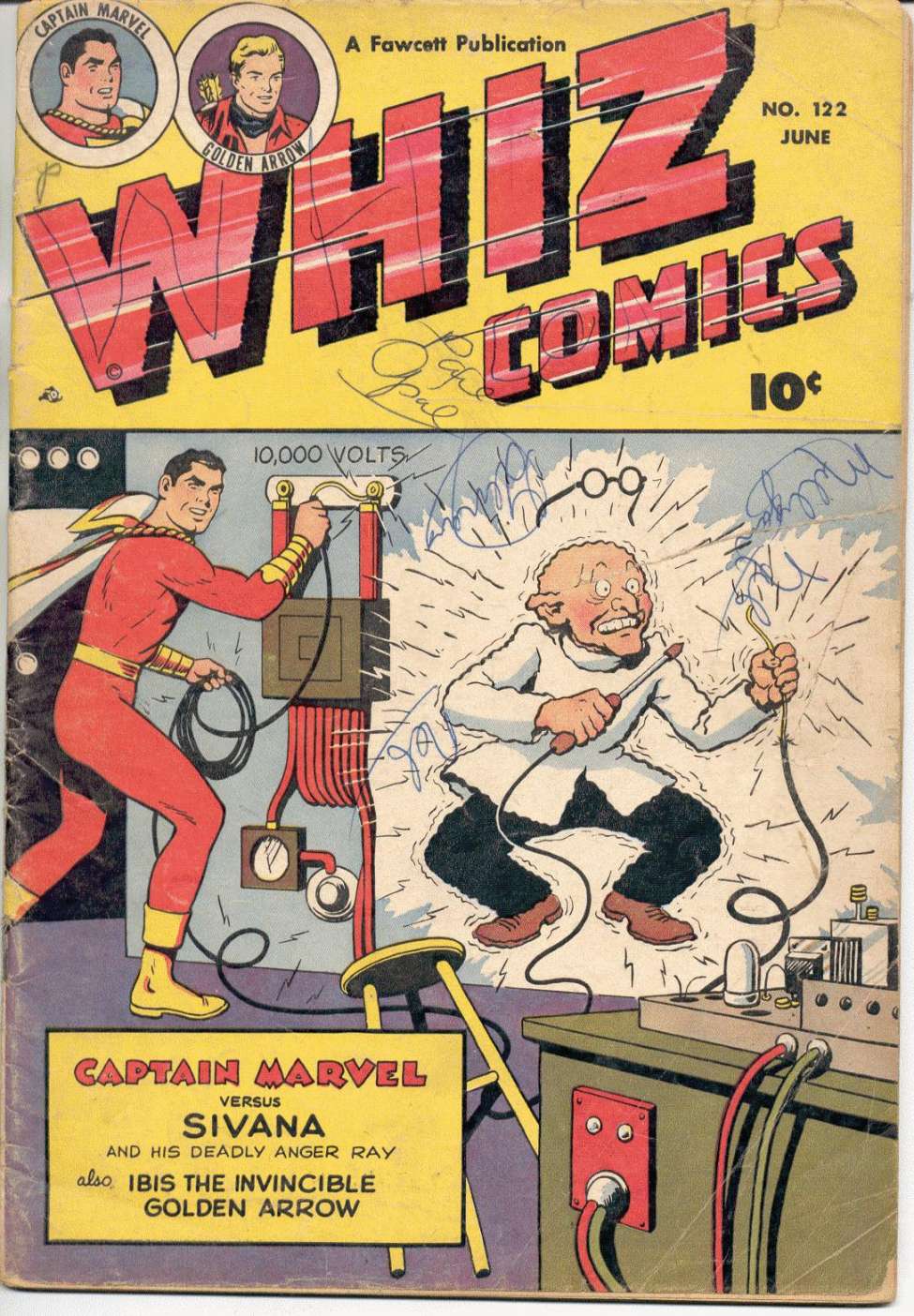 Comic Book Cover For Whiz Comics 122
