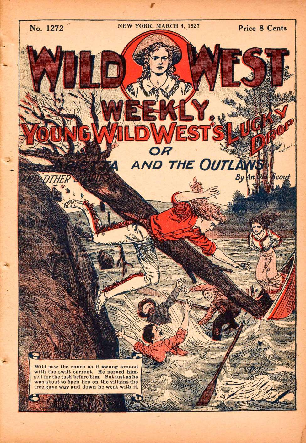 Book Cover For Wild West Weekly 1272 - Young Wild Wests Lucky Drop