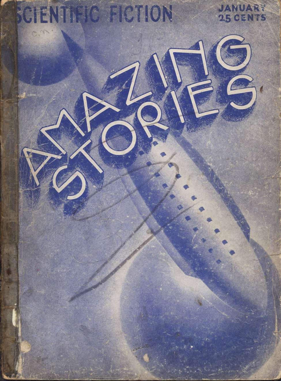 Book Cover For Amazing Stories v7 10 - The Treasure of the Golden God - A. Hyatt Verrill