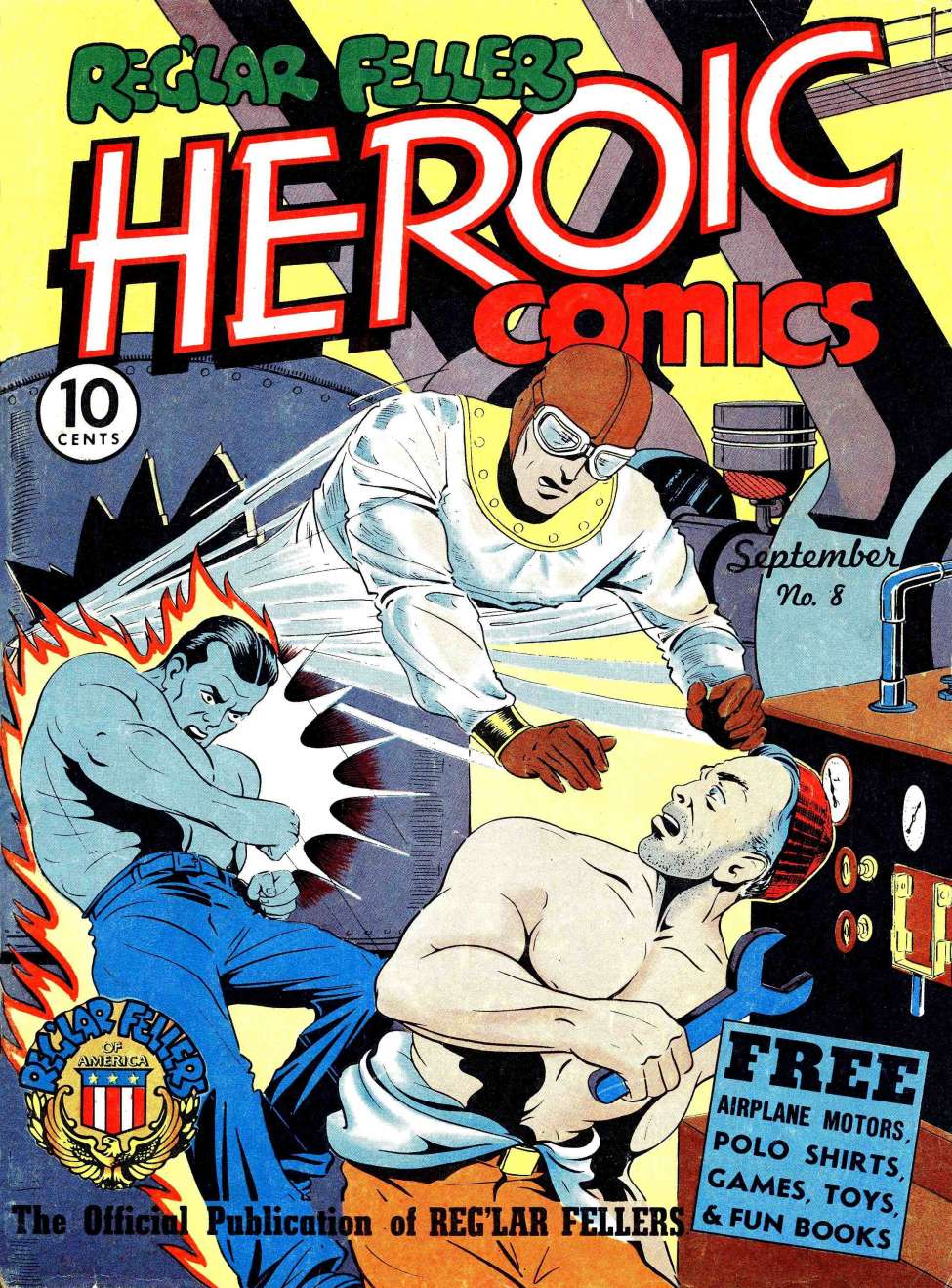 Comic Book Cover For Reg'lar Fellers Heroic Comics 8