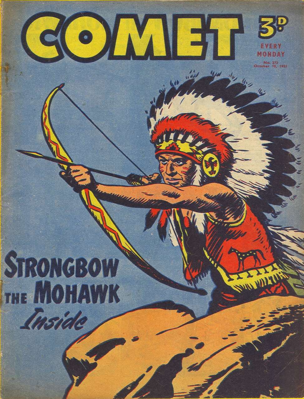 Comic Book Cover For The Comet 273
