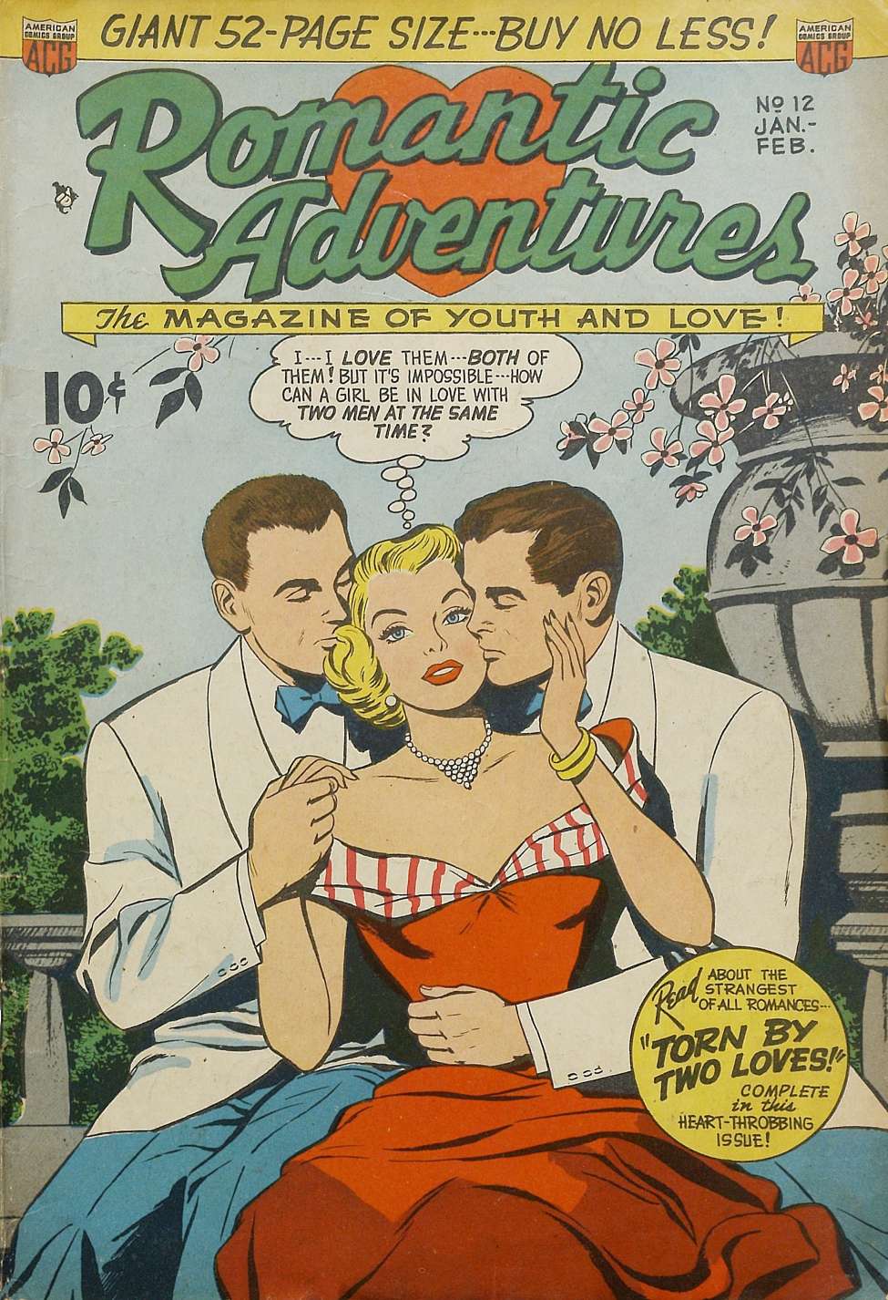 Comic Book Cover For Romantic Adventures 12 - Version 1