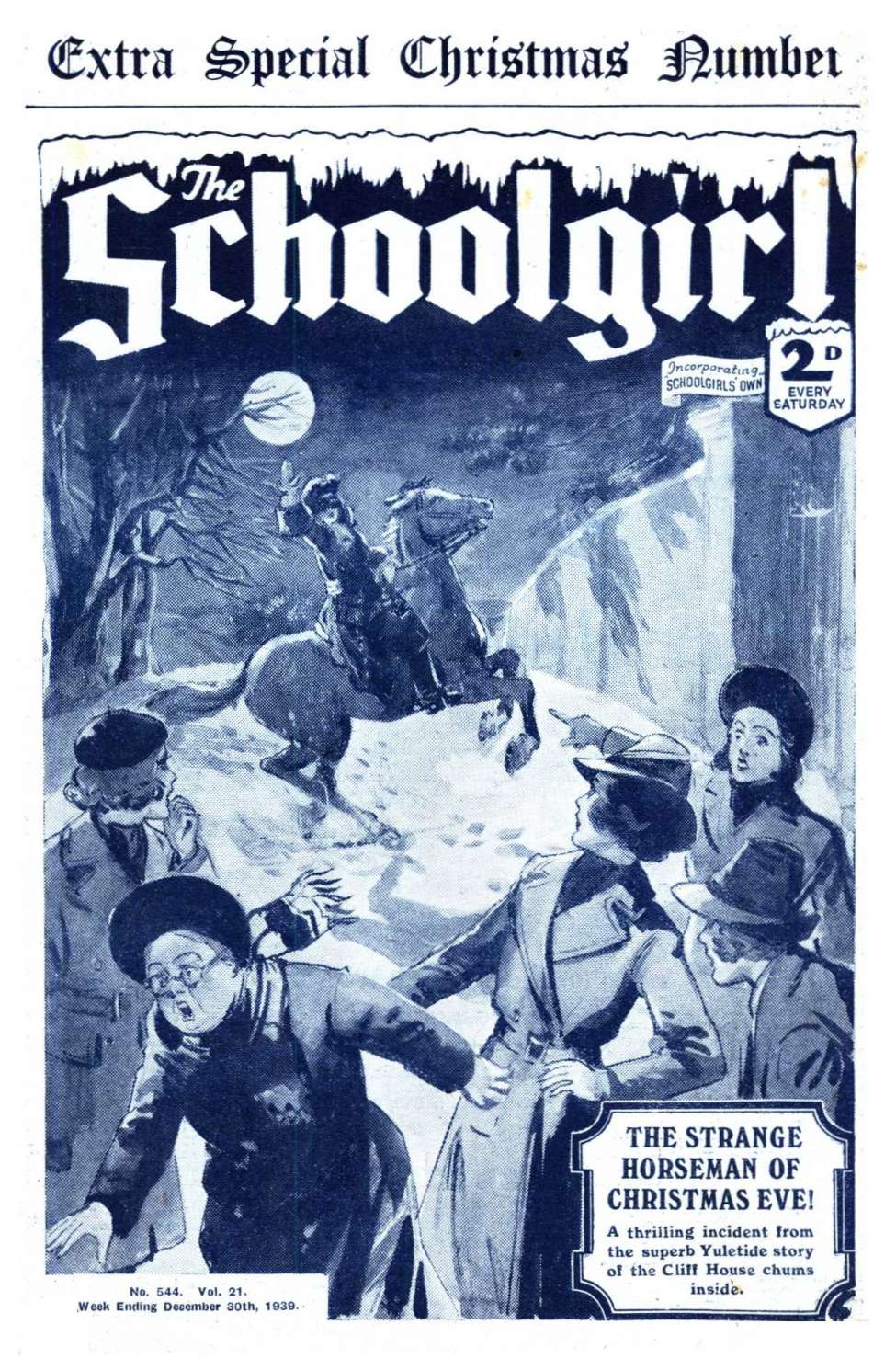 Comic Book Cover For The Schoolgirl 544