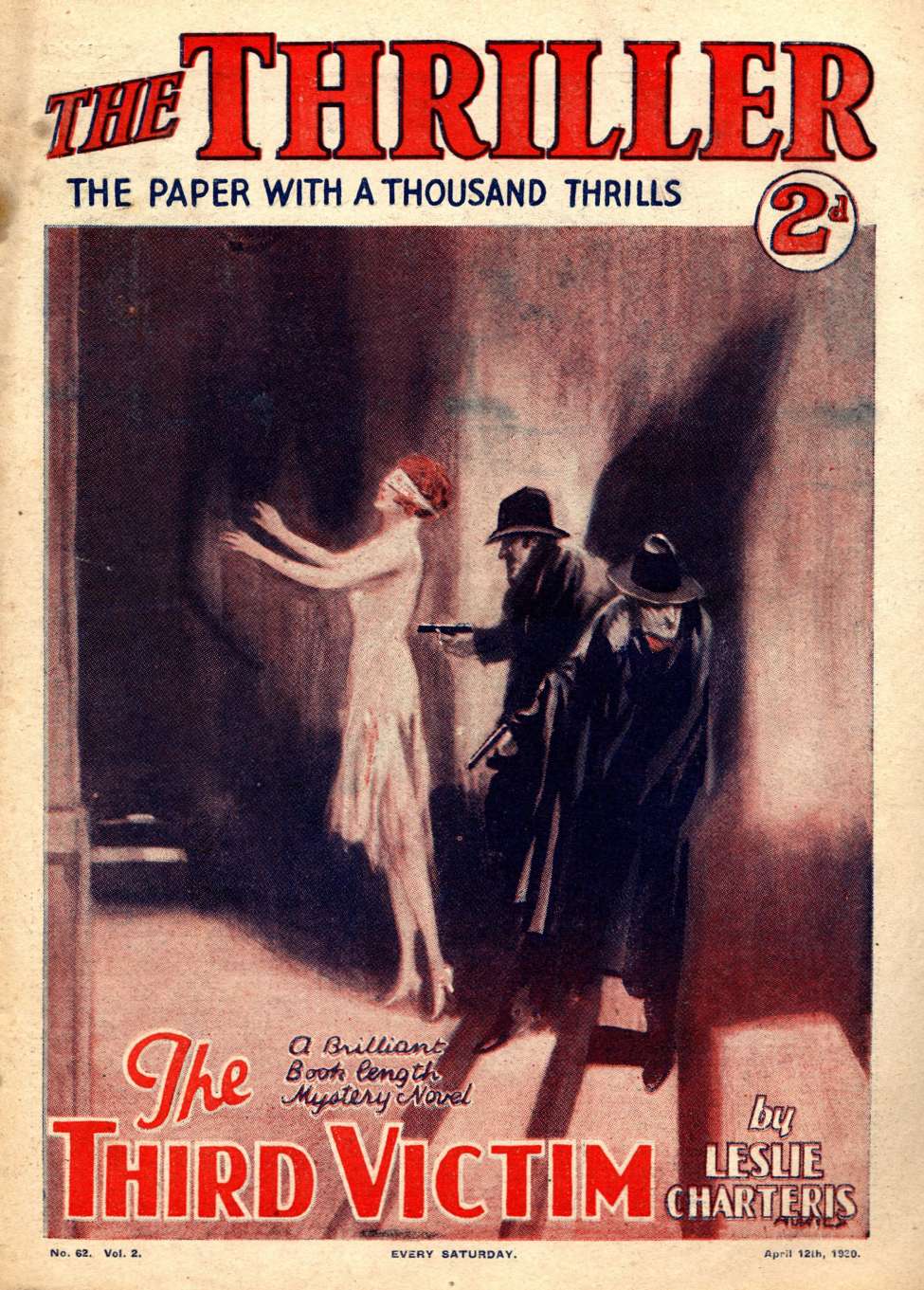 Comic Book Cover For The Thriller 62