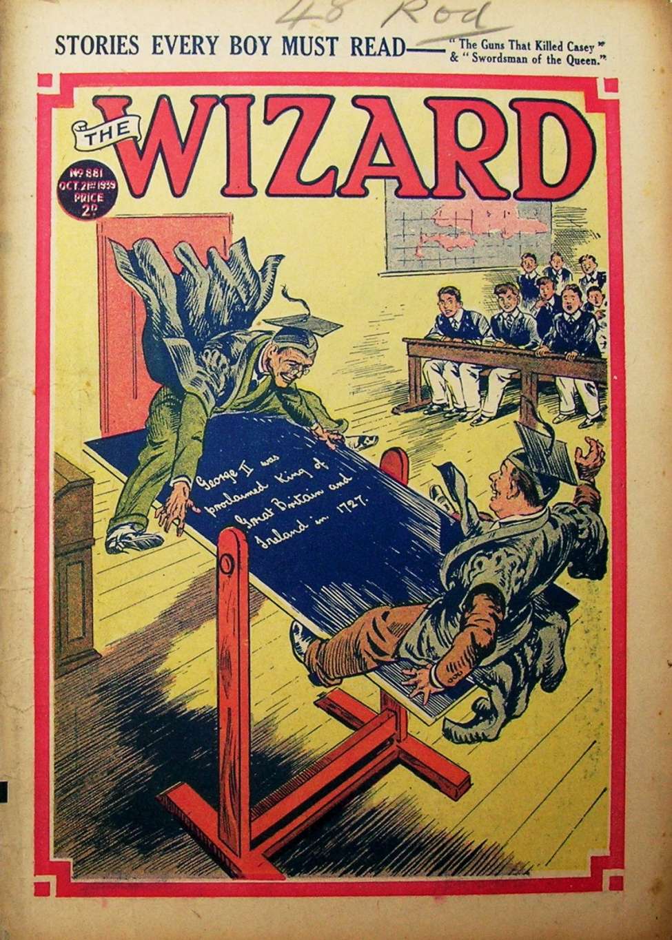 Comic Book Cover For The Wizard 881