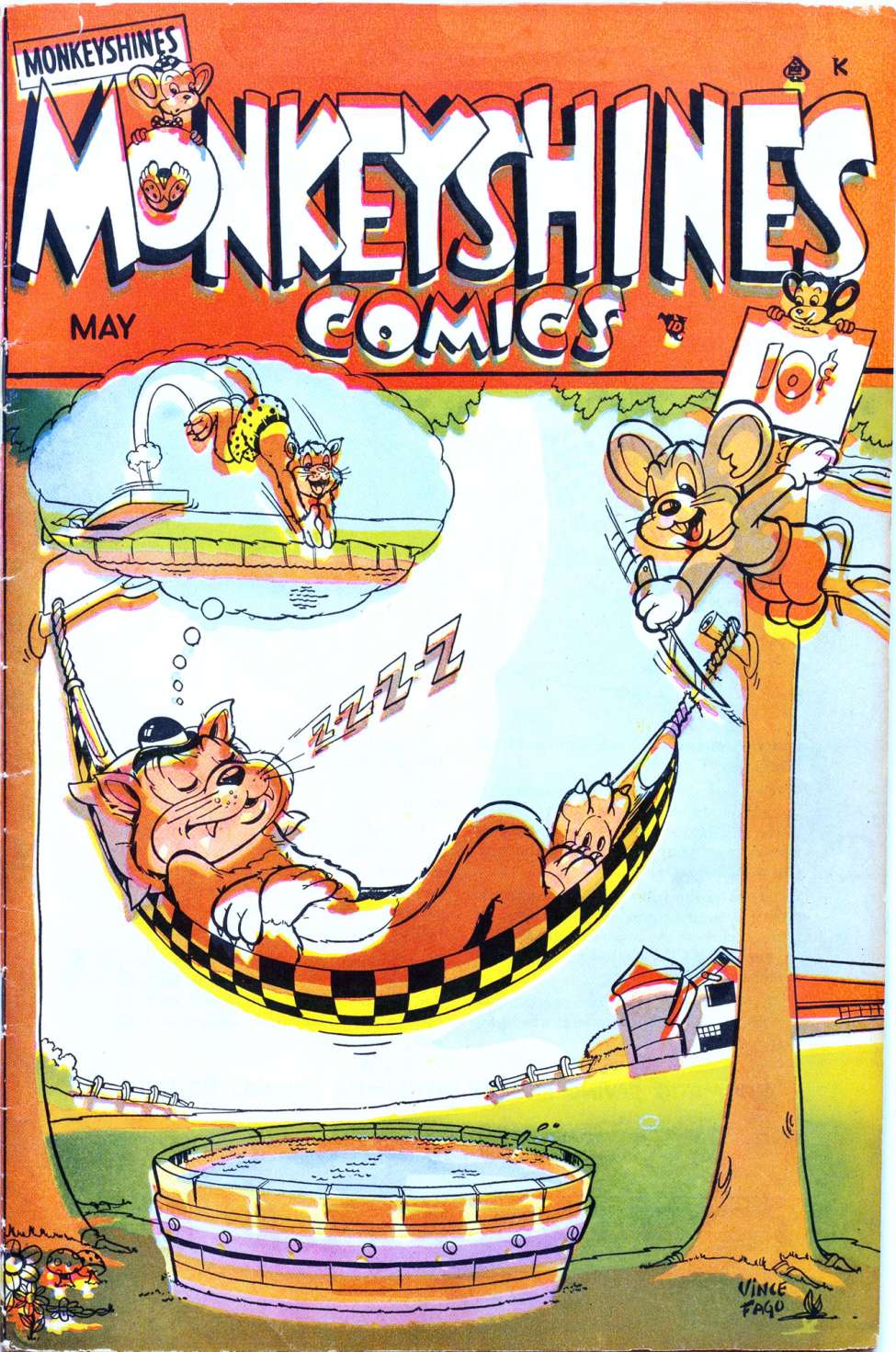 Comic Book Cover For Monkeyshines Comics 26