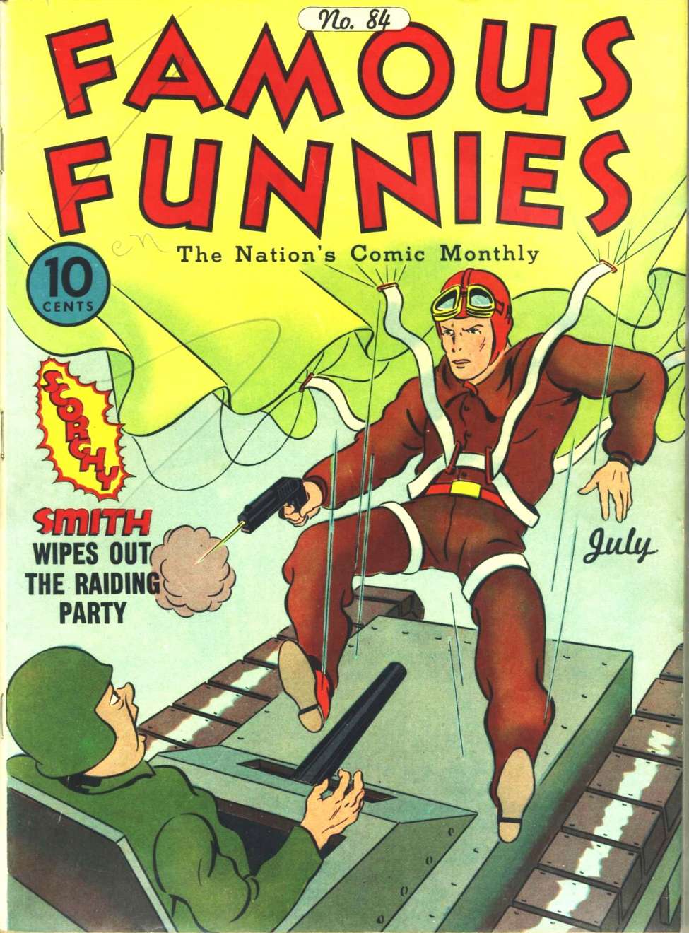 Comic Book Cover For Famous Funnies 84
