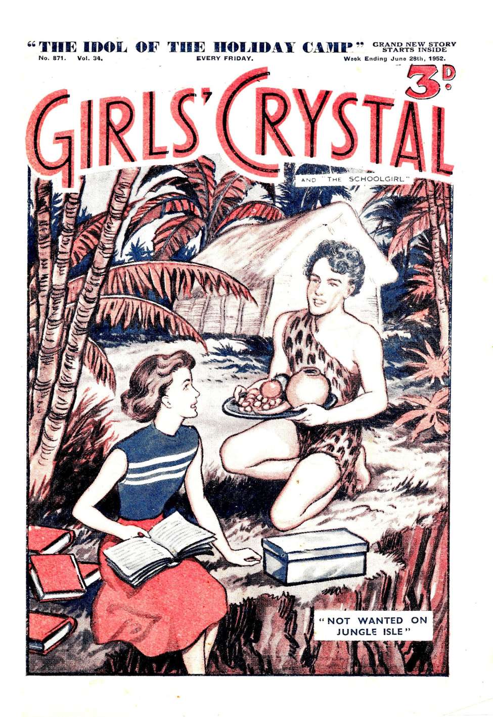 Book Cover For Girls' Crystal 871 - The Idol of the Holiday Camp
