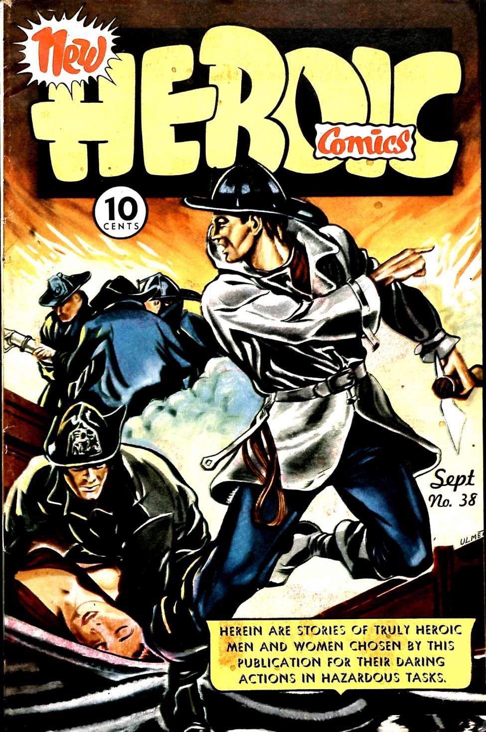 Comic Book Cover For Heroic Comics 38