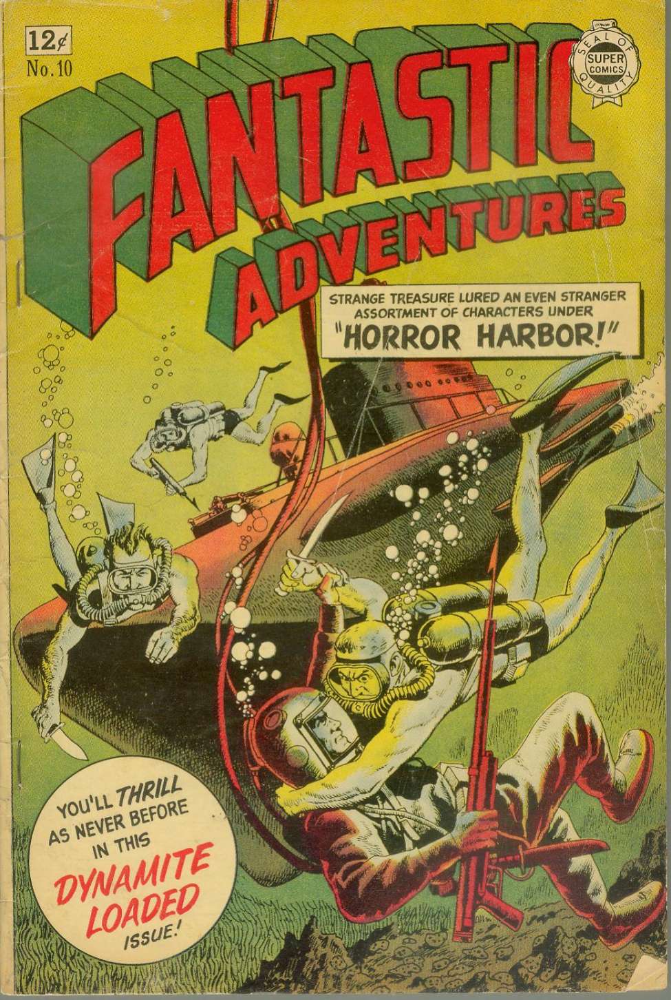 Comic Book Cover For Fantastic Adventures 10