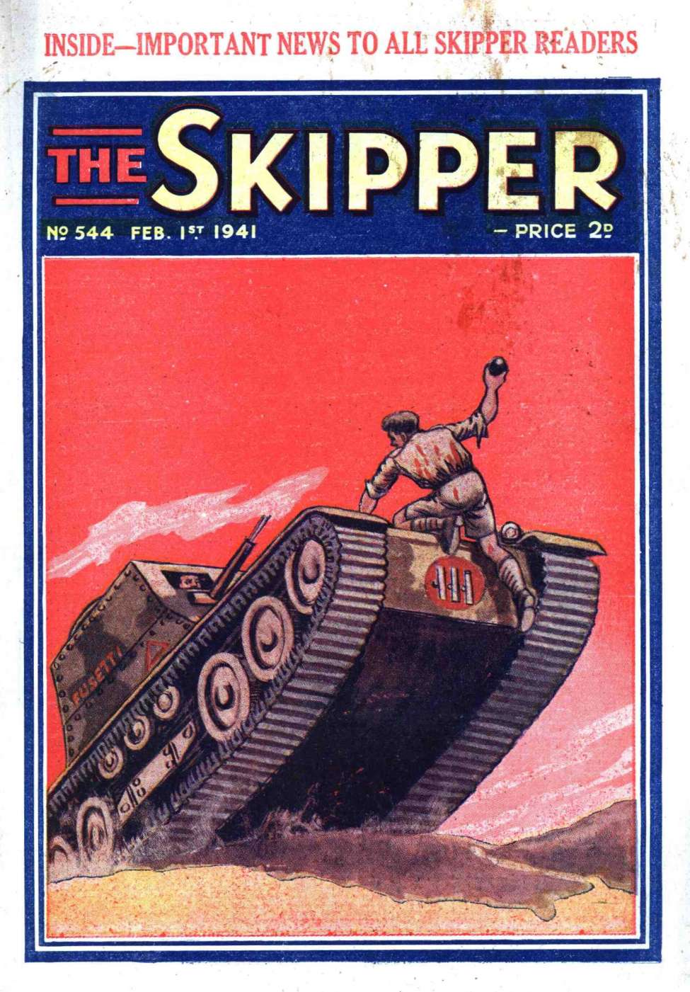 Comic Book Cover For The Skipper 544