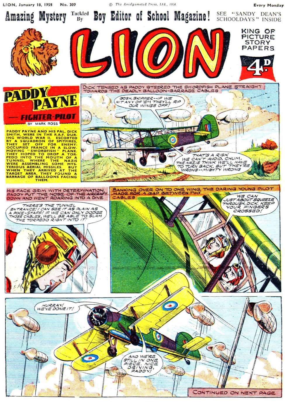 Comic Book Cover For Lion 309