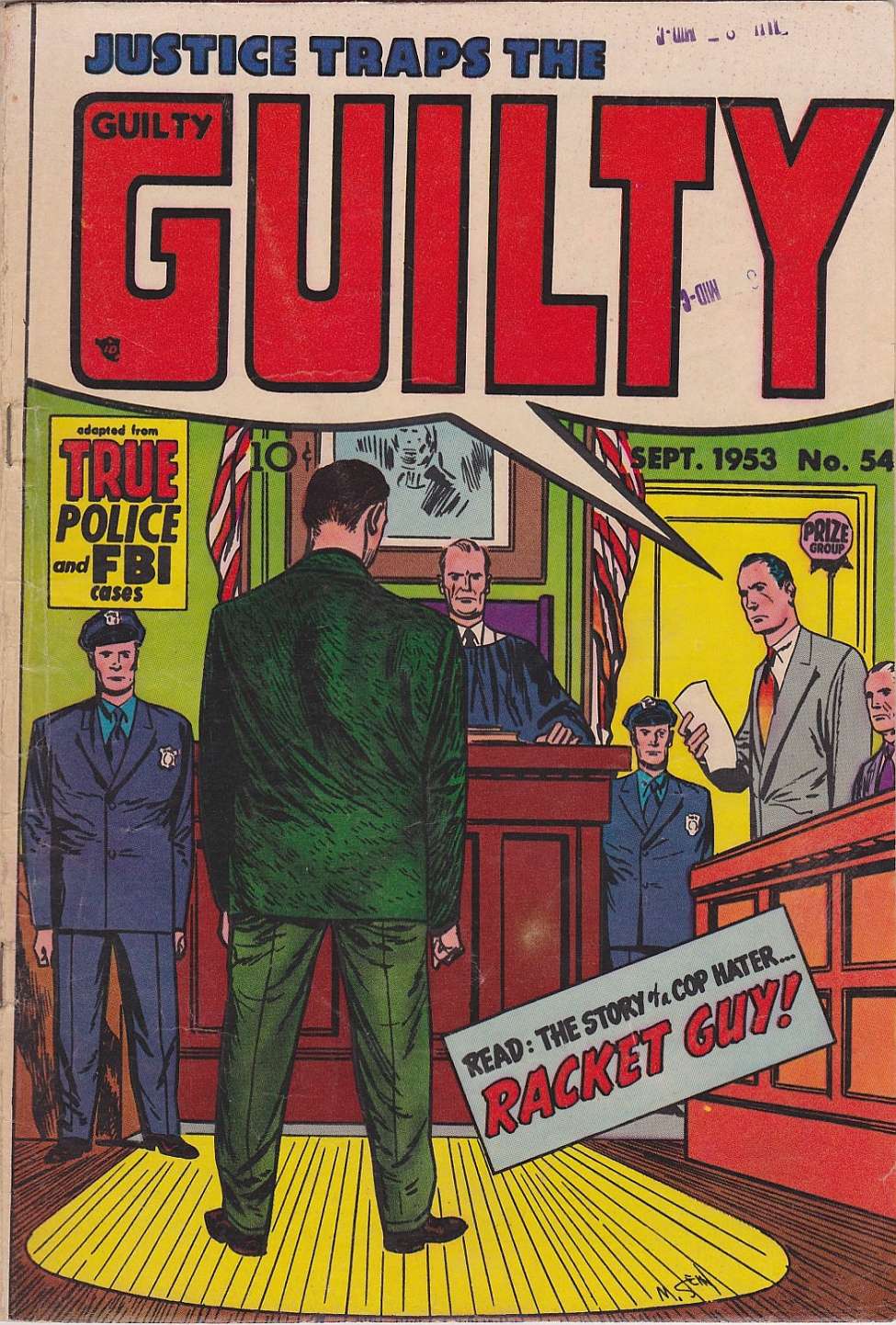 Comic Book Cover For Justice Traps the Guilty 54