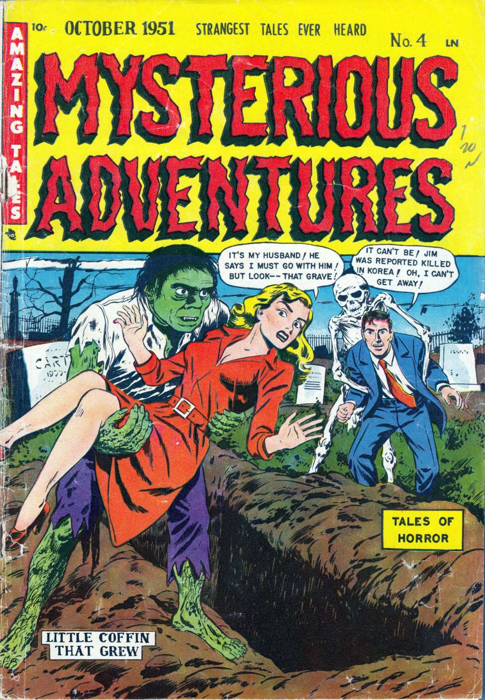 Comic Book Cover For Mysterious Adventures 4 (alt) - Version 2