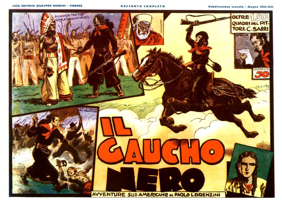 Comic Book Cover For Collana Albi Grandi Avventure - Il gaucho nero