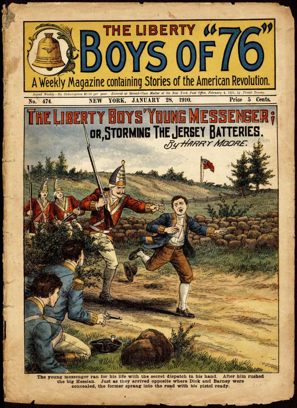 Book Cover For The Liberty Boys of 76 474 - The Liberty Boy's Young Messenger