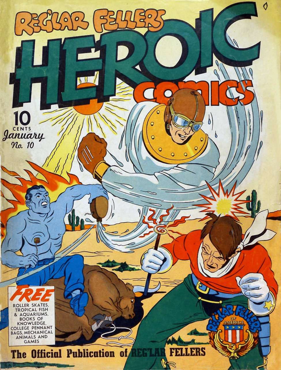 Comic Book Cover For Reg'lar Fellers Heroic Comics 10