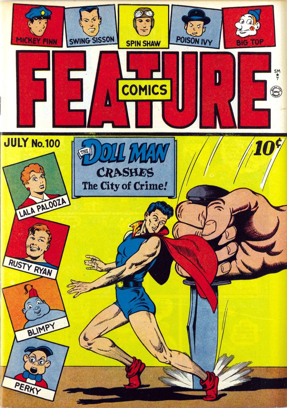 Book Cover For Feature Comics 100
