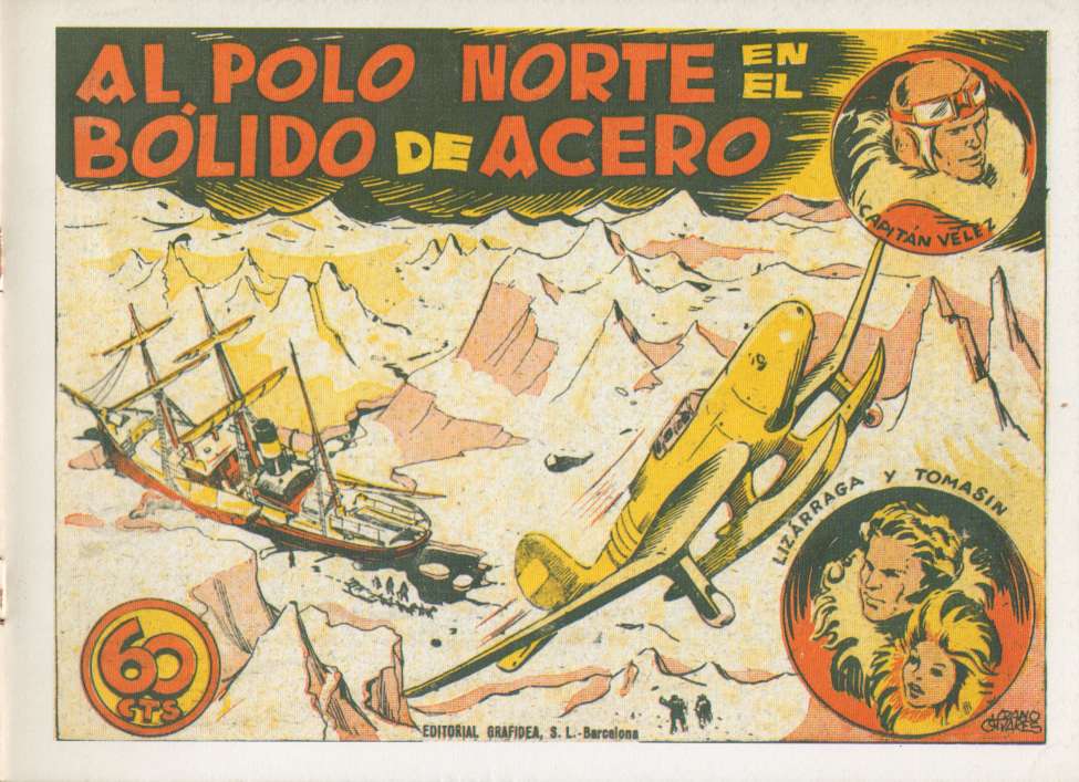 Comic Book Cover For Capitán Vélez 3 - Al Polo Norte en el Bólido de Acero