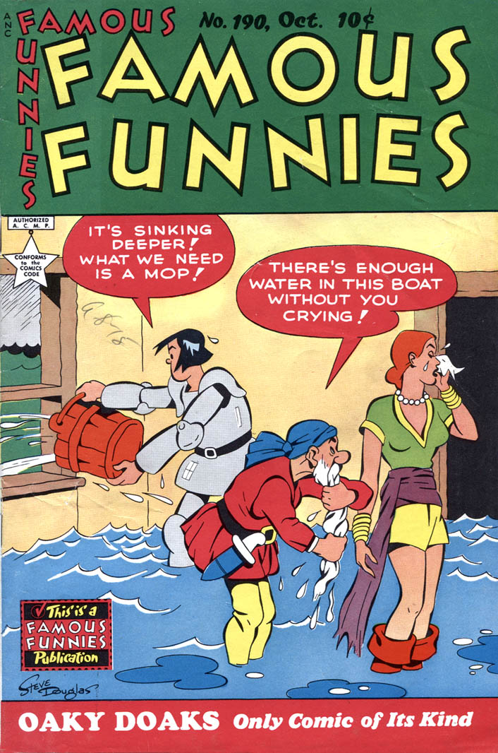 Comic Book Cover For Famous Funnies 190