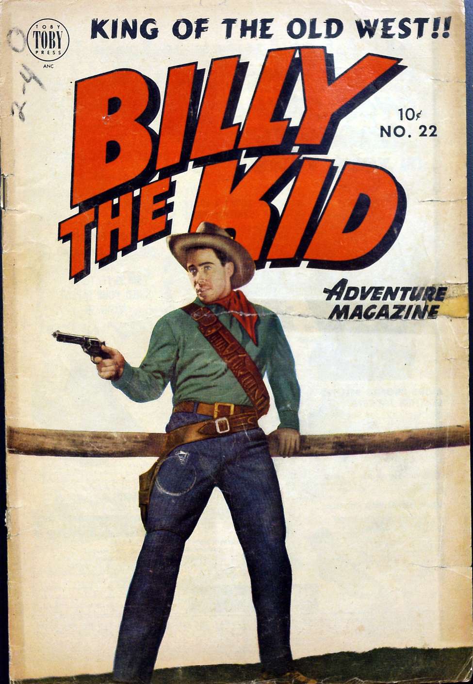 Comic Book Cover For Billy the Kid Adventure Magazine 22