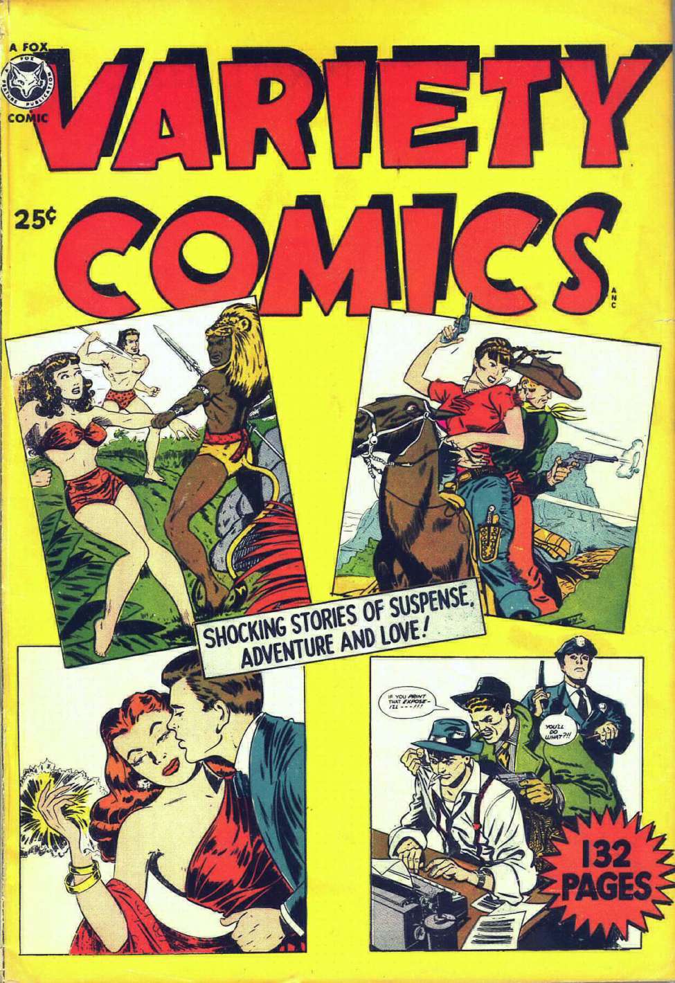 Comic Book Cover For Variety Comics (nn)